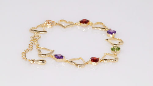 Heart-To-Heart Bracelet in Multi-Colour