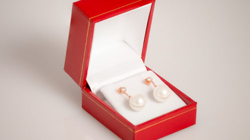 Sterling Silver Pearl Stud Earrings